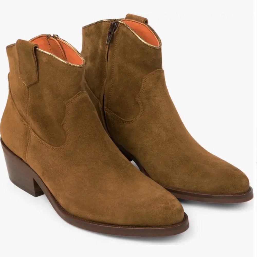 New Penelope Chilvers Cassidy Suede Cowboy Boots